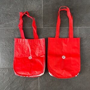 lululemon athletica Vibrant Red Tote Set
